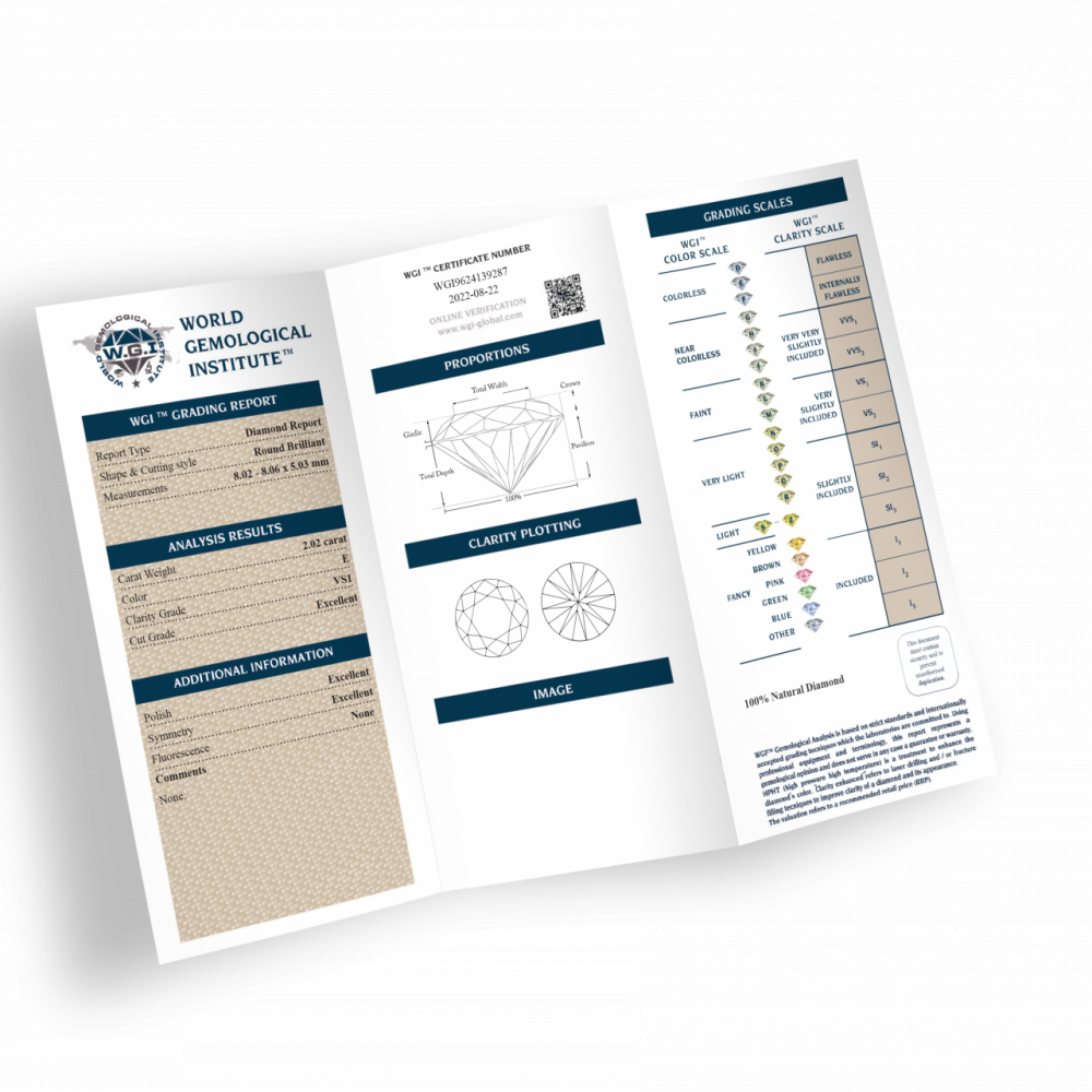 Diamond Grading Report World Gemological Institute